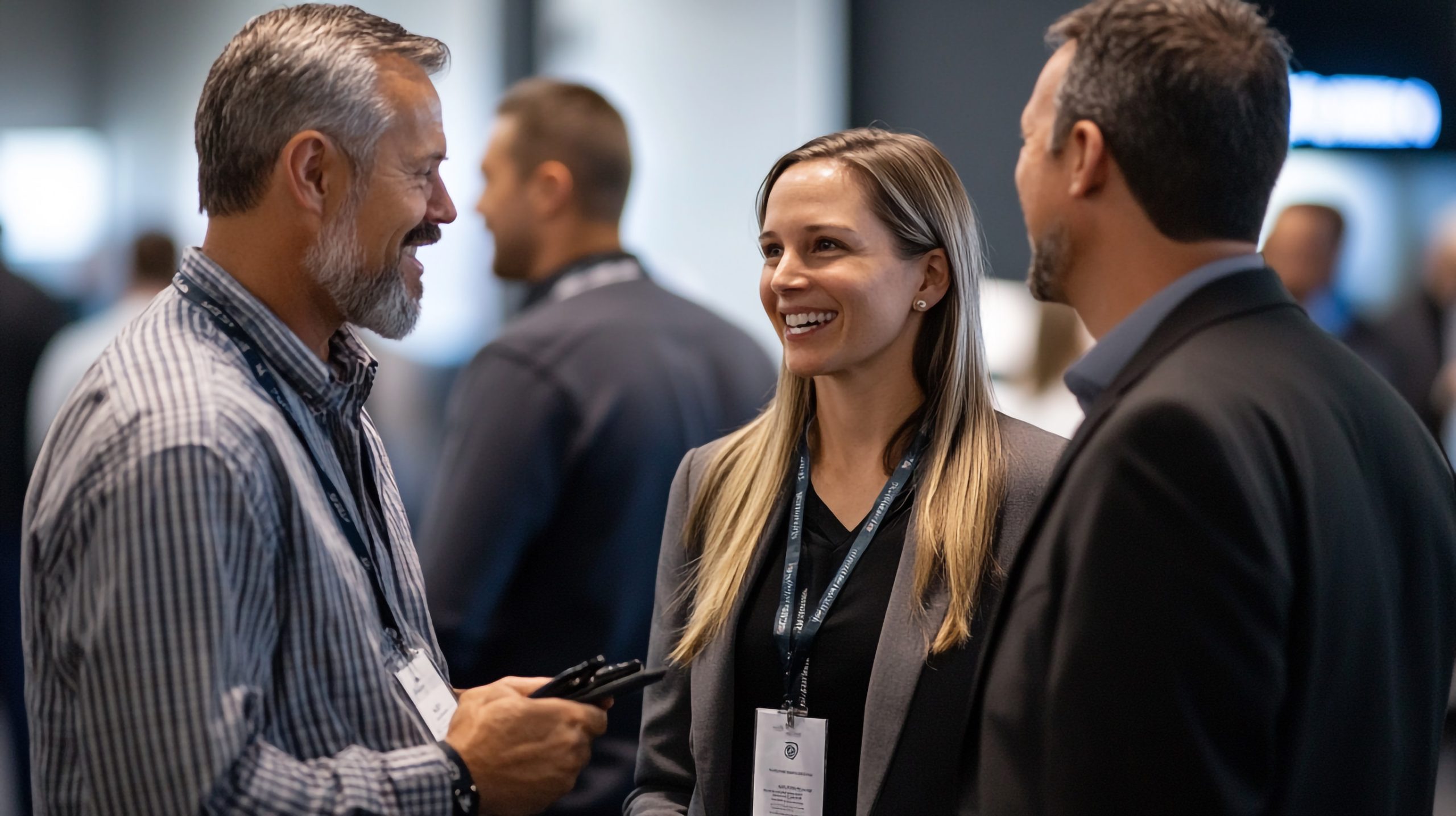 Conference attendees socialising and networking at Lezar Opstal Heidelberg Gauteng